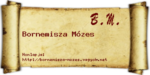 Bornemisza Mózes névjegykártya